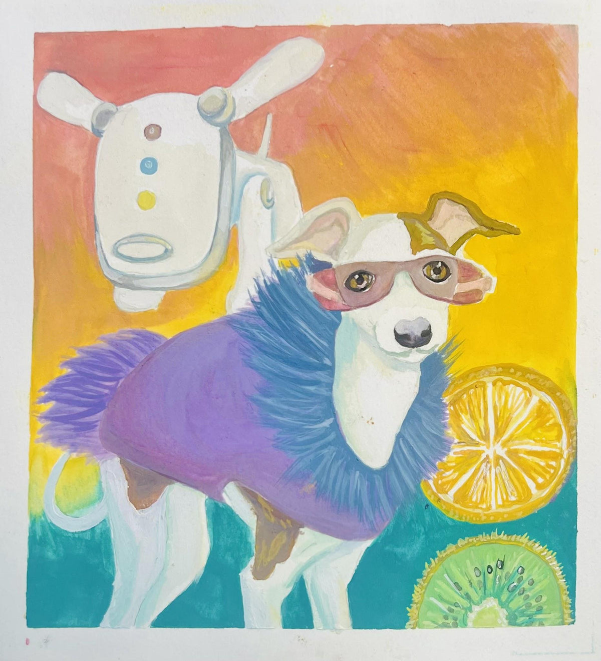 I-Dog Print by Parking Lot Bambi