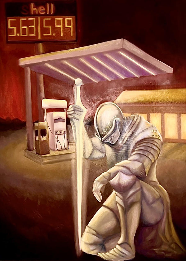 Medieval Gas Station Crisis Print